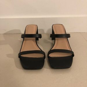 Black Forever 21 sandals. Size 8. Wide